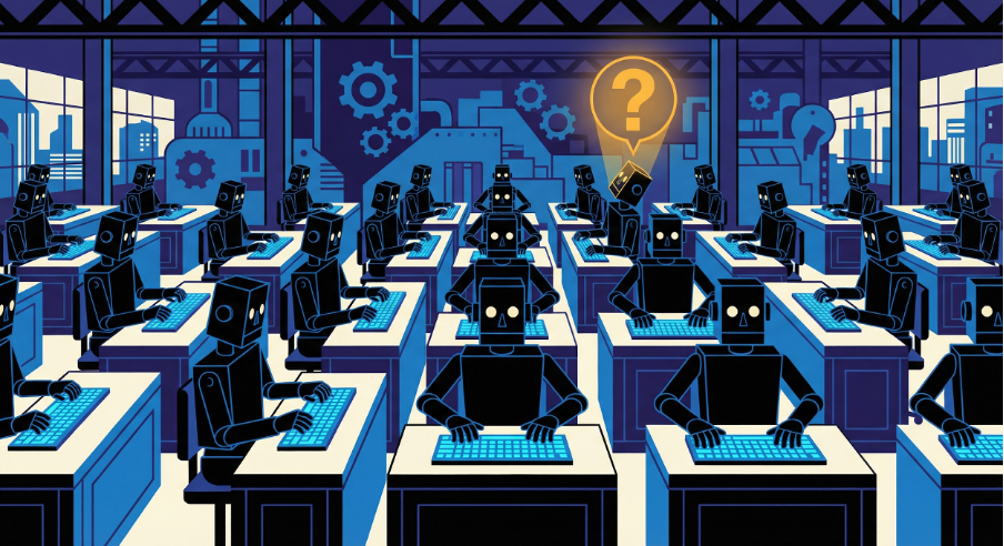 Ford Model T assembly line — optimization for manufacturing, not knowledge work