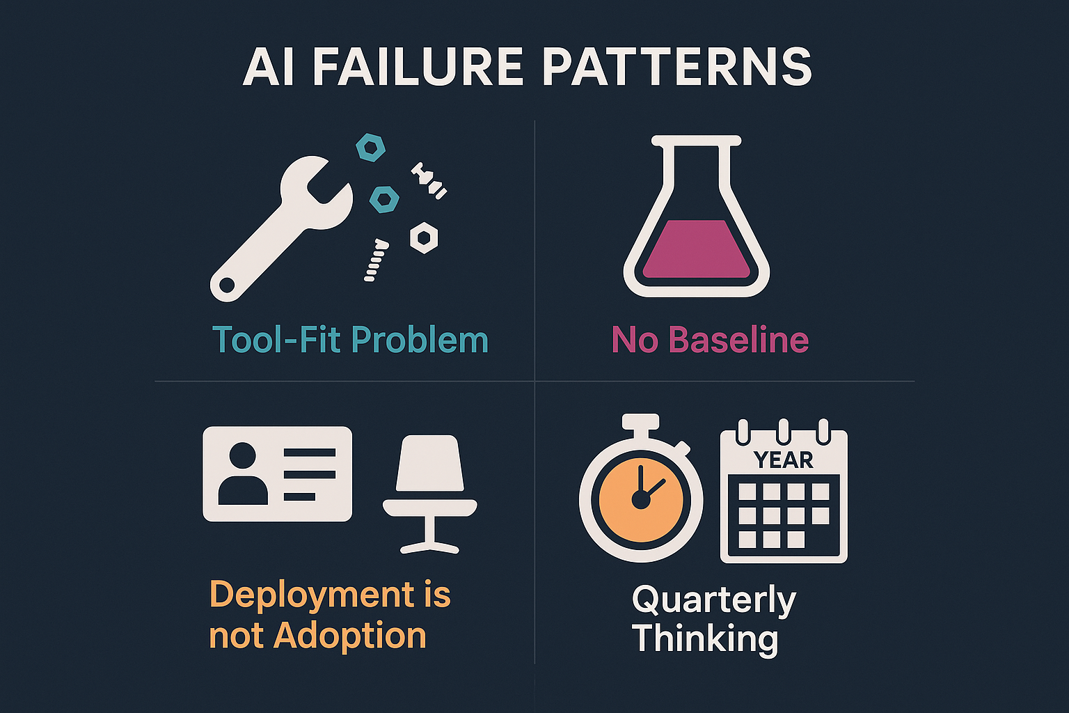 Four patterns that guarantee AI initiative failure